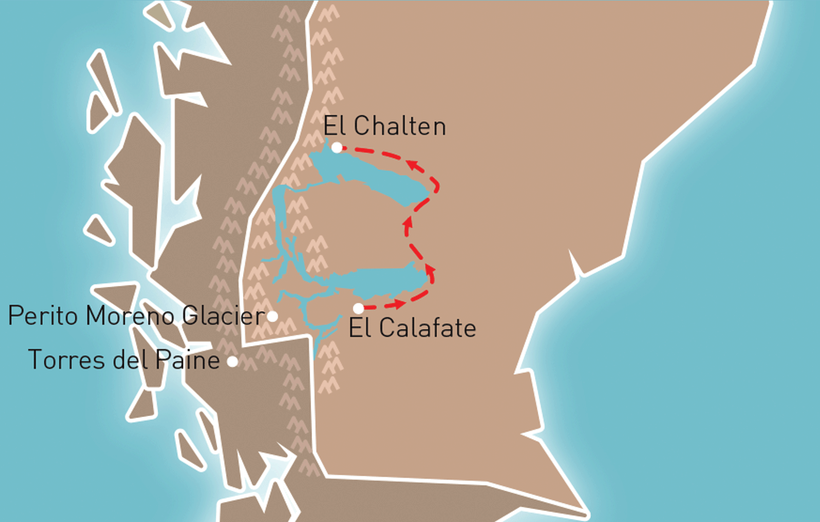 Trekking El Chalten Route Map