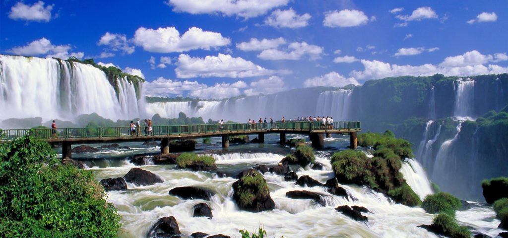 bridge by Iguazu waterfalls