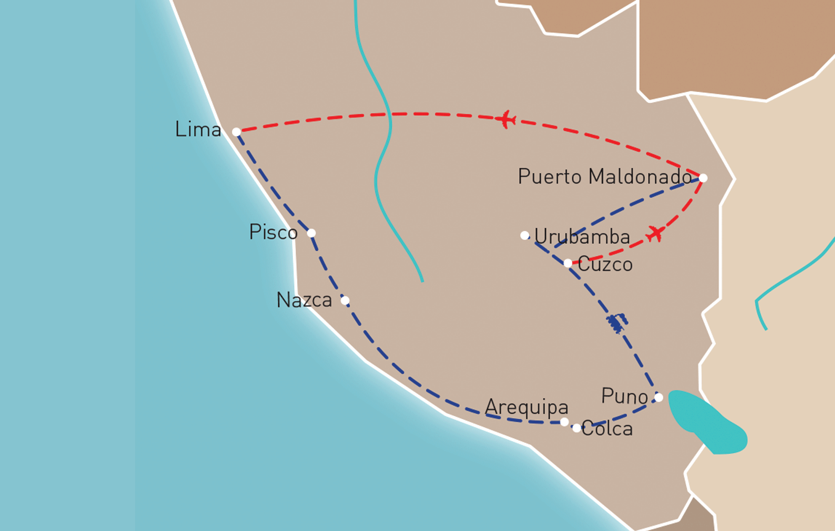 Best of Peru Route Map