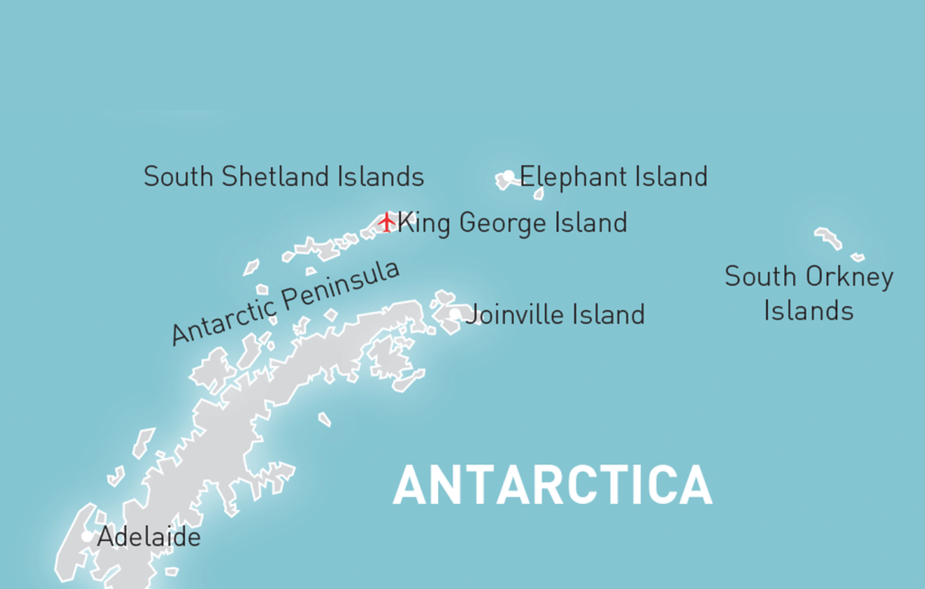 Antarctica Cruise Map
