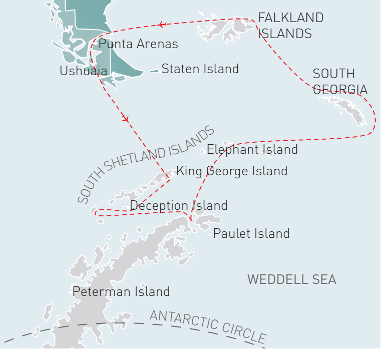 Antarctica South Georgia And Falkland Islands Tour Package 