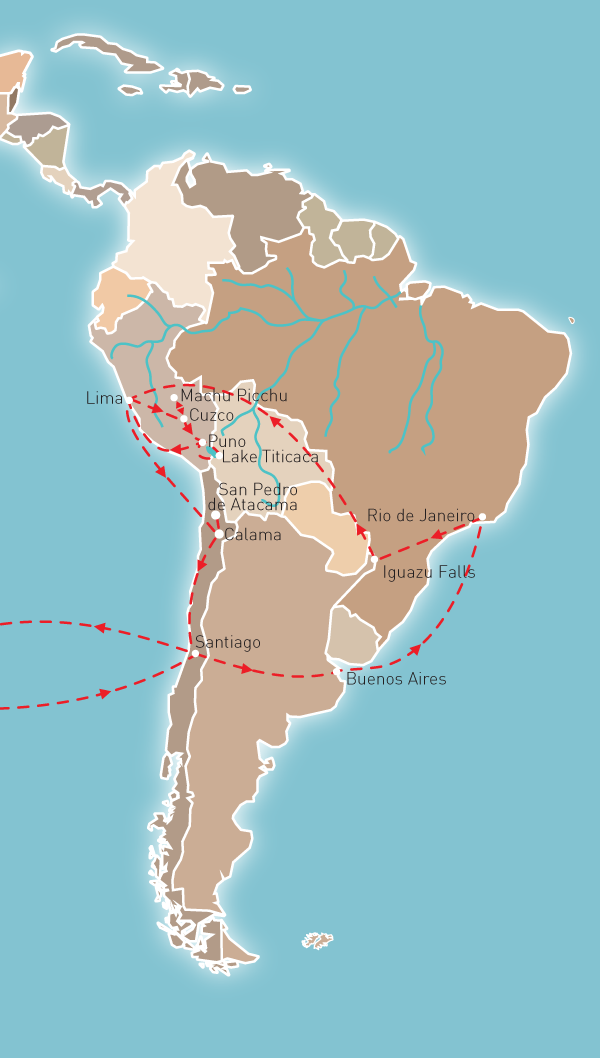 Latin Rendezvous Route Map