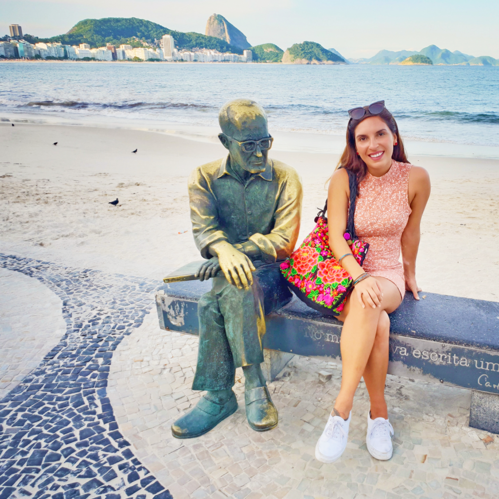Me at Copacabana beach, Rio de Janeiro