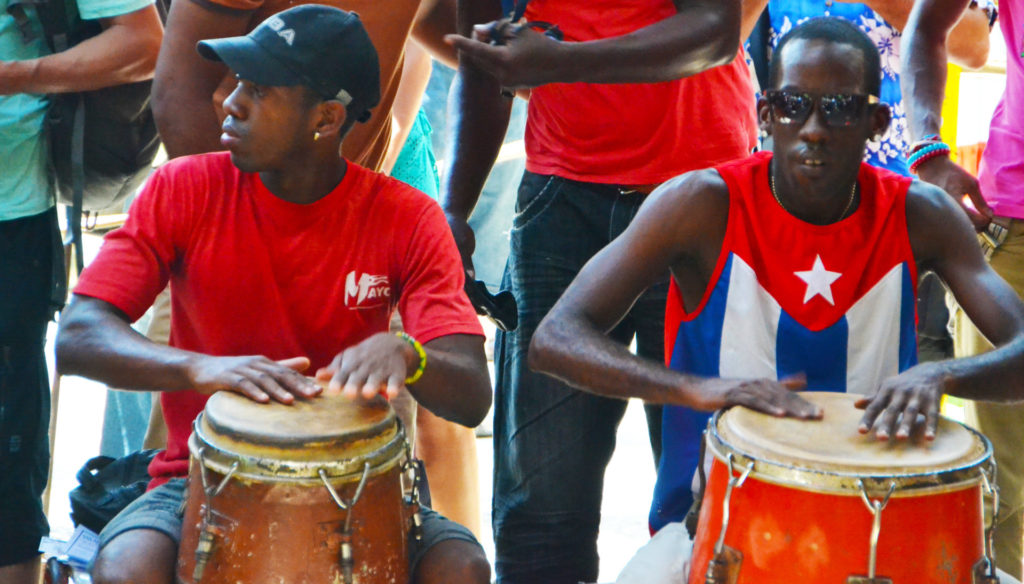 A couple of drummers in the street